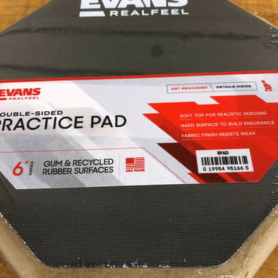 Evans Real Feel 6" 2-Sided Practice Pad image 4