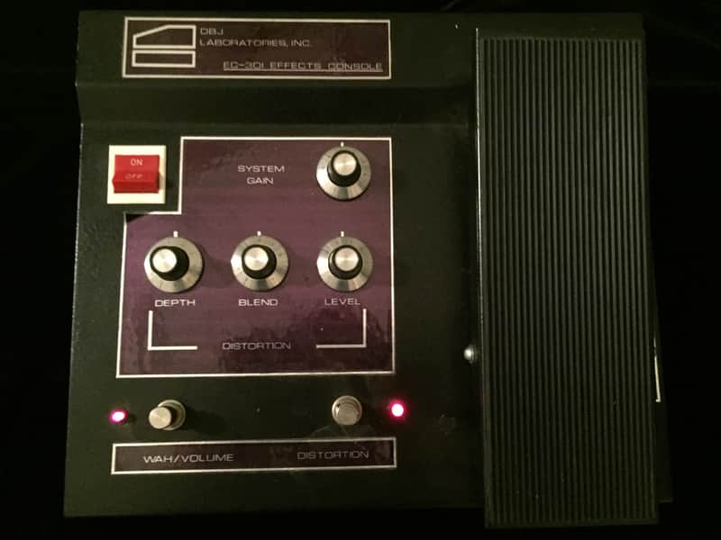 DBJ Laboratories  EC-301 Effects Console '80's Fuzz Distortion Wah Volume Overdrive Pedal image 1