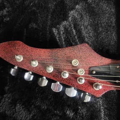 Aria Pro II Strat-Style Electric Guitar - Black/Red Custom Finish image 6