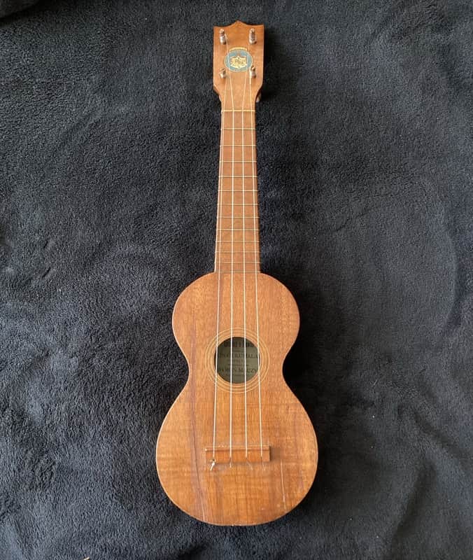 Vintage Jonah Kumalae Hawaiian Solid Koa Soprano Ukulele 1915 image 1