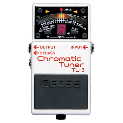 BOSS TU-3 Chromatic Tuner Pedal with Sharp 21-Segment LED Meter, Accu-Pitch Sign, Chromatic Mode, Guitar and Bass Modes image 1