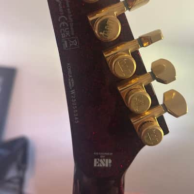 ESP LTD KH-V Kirk Hammett Signature 2023 - Present - Red Sparkle image 5