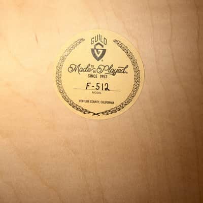 Guild F-512 12-string - Natural w/Cs image 24