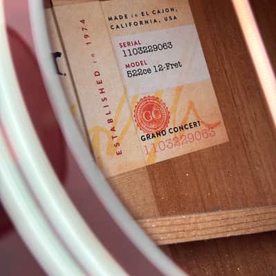 Taylor Taylor 522ce 12 Fret X braced 2019 - Brown image 5