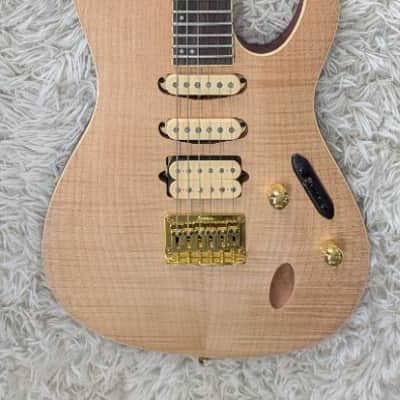 Ibanez S Series S770PB Electric Guitar - Poplar Burl Natural Flat