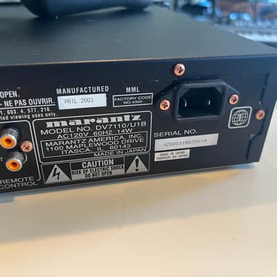 Marantz DV7110 Rack mount DVD/CD Player w/remote, NEW laser & rack mount Bolts/Washers. image 8