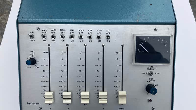 Film Tech 4ch Film Tech Audio Mixer Penny Giles faders Sowter transformers 5259 5405 4811 image 1