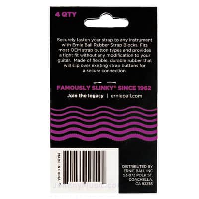 Strap Blocks Purple Set Guitar / Bass Instrument Strap Securing Flex-Locks Fits Most Nice n Tight & Modification-Free Secure & Aesthetic Strap Locking image 3