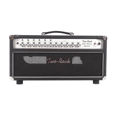 Two Rock Silver Sterling Signature 100W Head Silver Anodize Chasis w/Black Tolex & Silver Knobs image 1