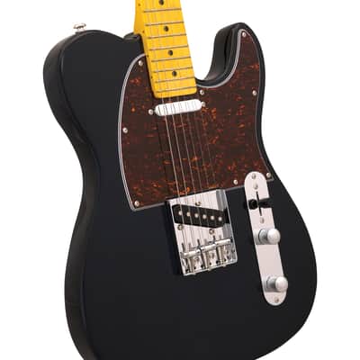 CNZ Audio TL Electric Guitar - Maple Fingerboard & Neck, Transparent Midnight Blue image 3