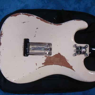 Custom Strat Nitro White Relic "Stars & Skull" 2018 image 4