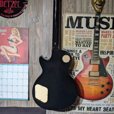 Gibson Les Paul Standard '60s Plain Top 2021 - Ebony - Gibson Exclusive Collection image 8