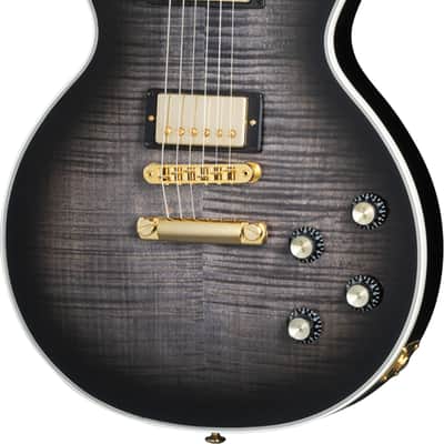 Gibson Les Paul Supreme Electric Guitar, Ebony Fingerboard, Translucent Ebony Burst image 9