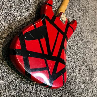 *EXTREMELY RARE* Lotus EVH Super Strat 1987 - Red and Black W/ Hardshell case image 5