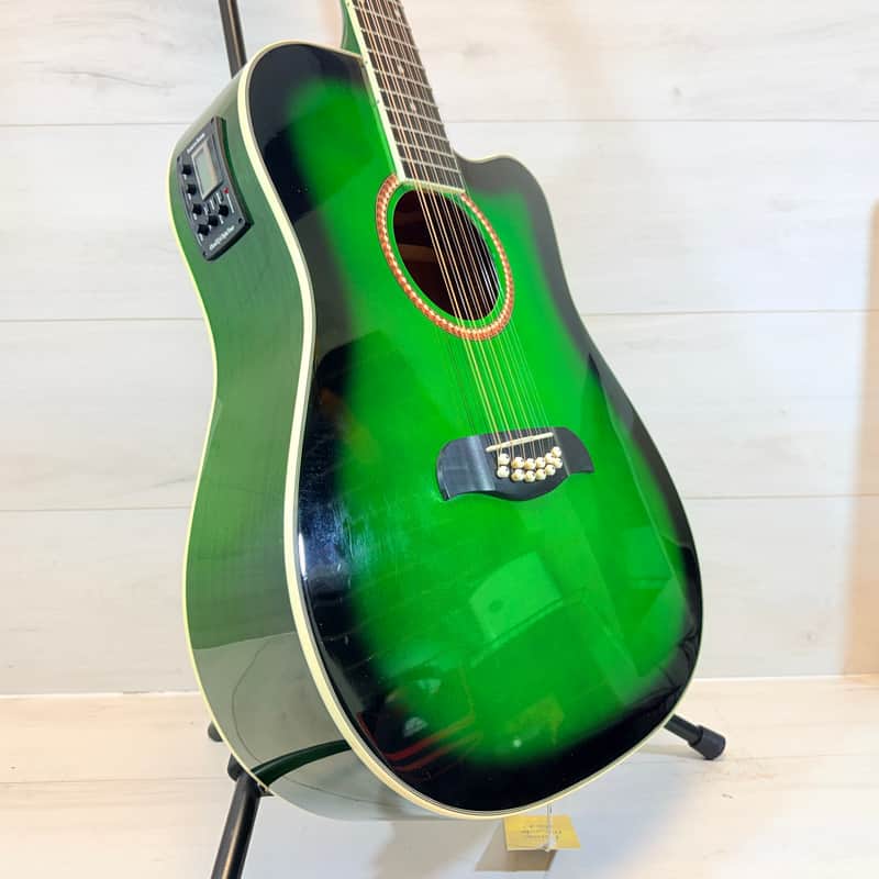 Oscar Schmidt OD312CE 12-String Cutaway Acoustic-Electric Guitar Green Burst w/ Hard Case 2019 image 1