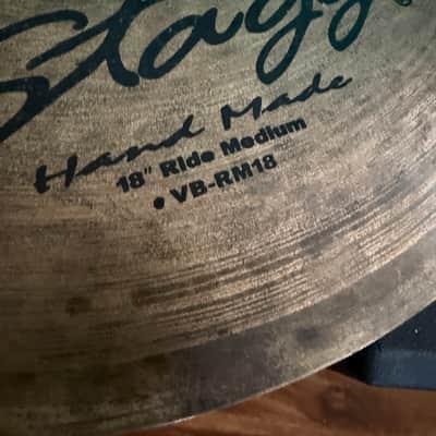 Stagg VB-RM18 Handmade Vintage Bronze B20 alloy 18-inch Medium Ride Cymbal image 2