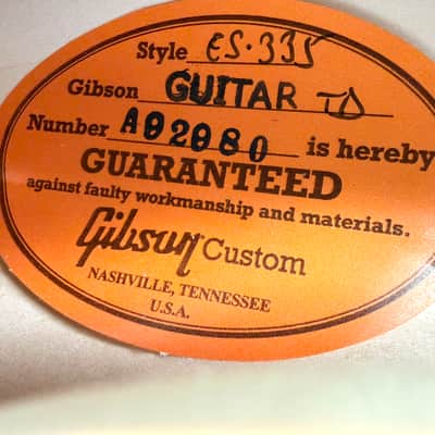 Gibson Custom Shop Murphy Lab '59 ES-335 Reissue Ultra Light Aged image 11