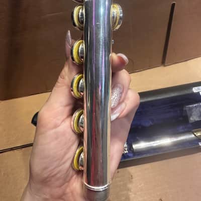 Gemeinhardt 3SB Intermediate Flute – Solid Silver – Elkhart, Indiana USA - Gold-Plated Lip Plate image 14