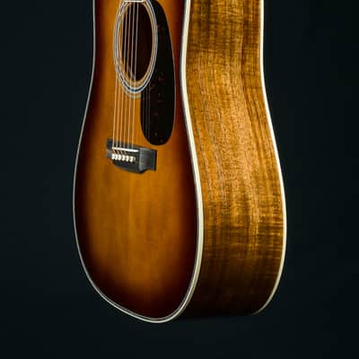 Martin D-41 Custom Premium Flamed Koa and Adirondack Spruce Amber Burst with Paua Pearl NEW image 12