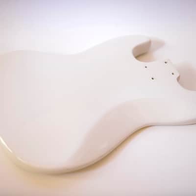 1965-1966 Fender Jazz Bass BODY White Refinish Light 4.7LBS 1960's Vintage Guitar image 7