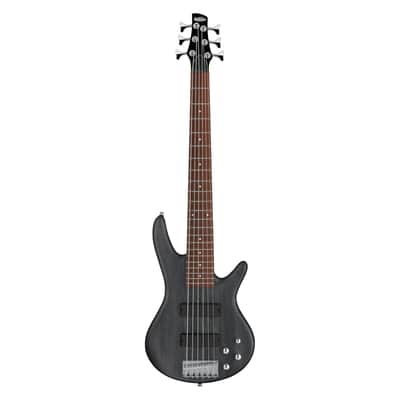 Used Ibanez GSR206TGF Gio SR 6-String Bass - Transparent Gray Flat image 2