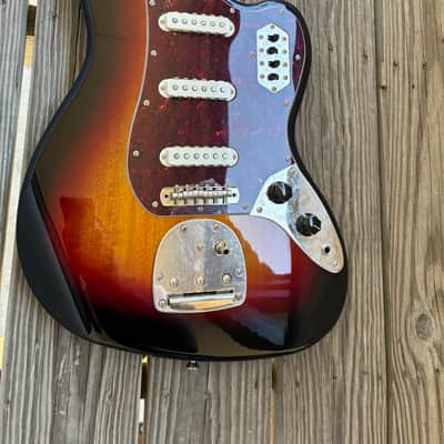 Squier Bass Vi loaded Body project parts caster - Sunburst electric guitar image 4