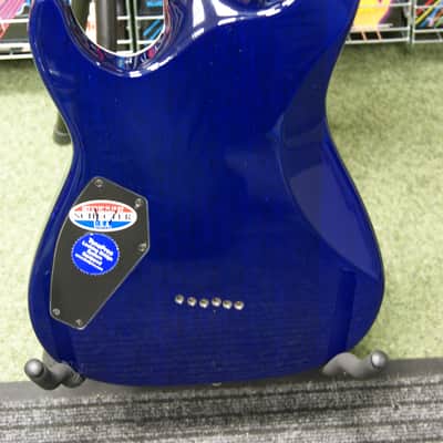 Schecter Diamond Series C-1 Exotic Star in blue (Made in Korea) S/H image 11