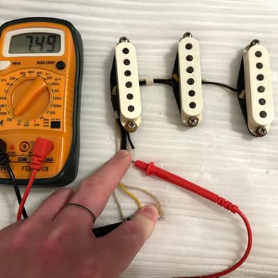 Fender Custom Shop Josefina Hand-Wound AGED / Relic Strat Pickup Set – RARE Custom Spec 7.4kΩ – Matched Output image 19