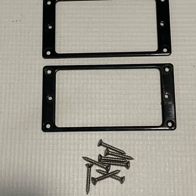 2000's Korean Ibanez S520EX S Series Guitar Black Humbucker Pickup Mounting Ring Set image 1
