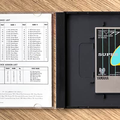 Yamaha SY77 / TG77 Voice ROM Card VC7708 SUPER PAD // Boxed Complete - Ultra Rare image 2
