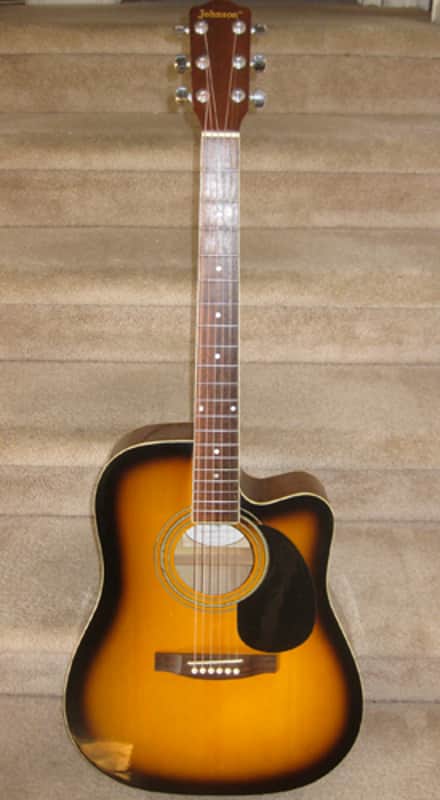 AXL Johnson Acoustic Dreadnought Guitar image 1