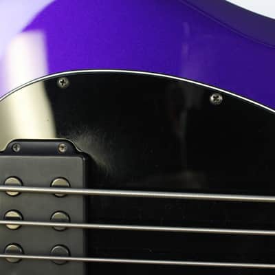 2017 Ernie Ball Music Man StingRay-5 H 5-String Fretless Bass, Firemist Purple image 8