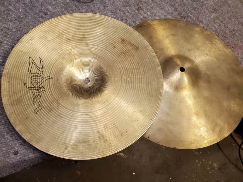 A. Zildjian 14" Hollow Logo Rock Hi-Hat Cymbals (Pair) 1978 - 1982 image 3