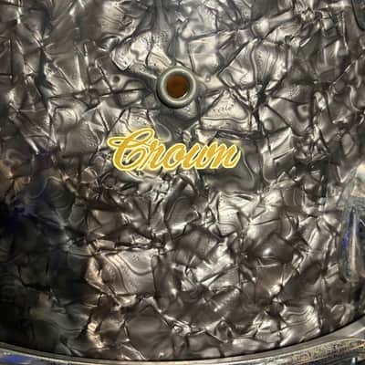 Crown 13" Rack Tom 60/70's Black Dimond Pearl image 2