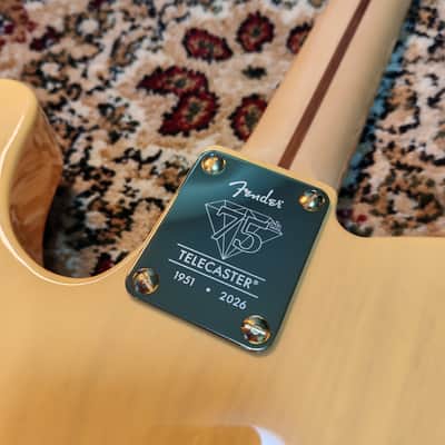 *NEW IN BOX* 2026 Fender Japan Limited Edition 75th Anniversary 1951 Telecaster Butterscotch Blonde Nitro Finish w/ Quilt Top, Fender Flagship Tokyo Store Exclusive Model 🔥 image 3