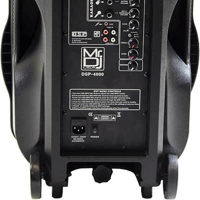 2 MR DJ DSP4000 PAIR 15" 4000W Bluetooth Portable PA DJ Speaker Stands image 7