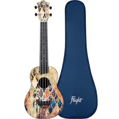 Flight TUC-40 GRANADA Concert Travel Ukulele New - Arabic patterns of the Alhambra Palace image 1