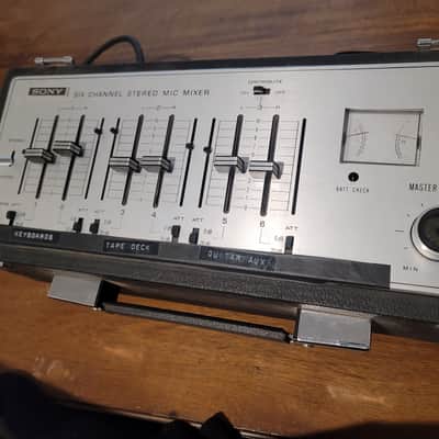 Sony MX-12 Mixer 1975 - Silver Vintage image 7