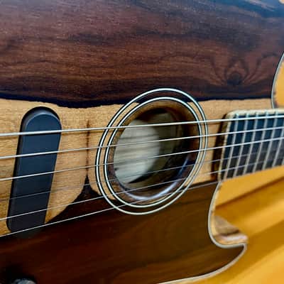 Fender Limited Edition American Acoustasonic Stratocaster 2020 - Exotic Ziricote image 7