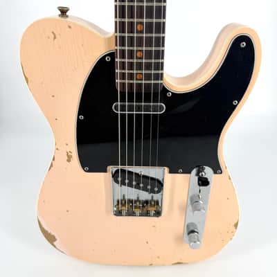 2018 Fender Custom Shop NAMM Ltd Custom Telecaster Relic – Faded Aged Shell Pink image 4