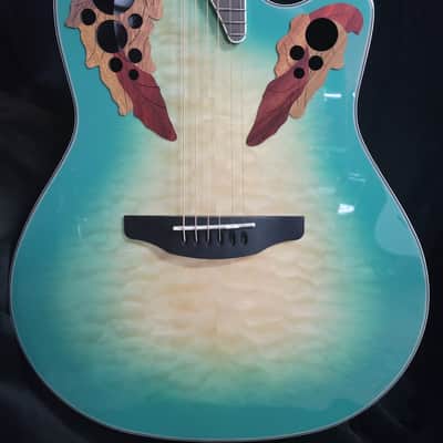 Ovation Celebrity Elite Plus CE44X-9B Mid-depth - Mintburst image 2
