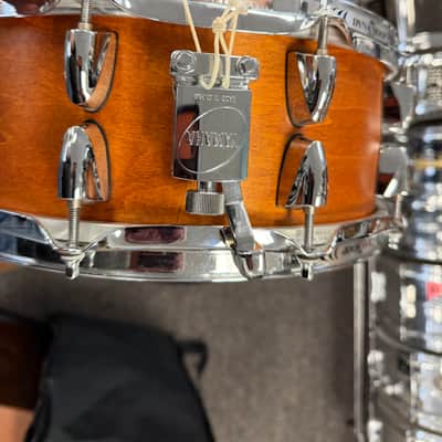 YAMAHA MIJ Maple Custom Absolute - Vintage natural snare drum 5.5 by 14 JAPAN image 9