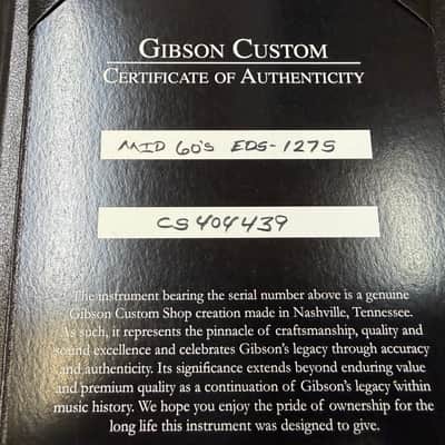 Gibson Custom Shop EDS-1275  2025 - White image 15