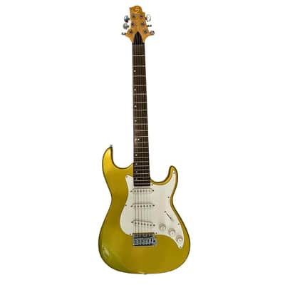 Samick MB-1/MG Greg Bennett Malibu Series S-Style Electric Guitar - Gold (Used) image 6