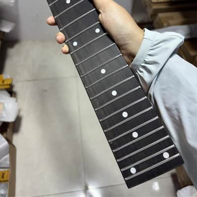 7 string 24 frets Satin Roasted Maple electric guitar neck DIY rosewood parts image 2