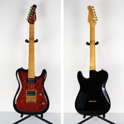 1995 Godin Artisan TC Quilt Top Sunburst with Hardshell Case image 3
