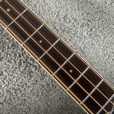 Eko 4 String Acoustic Electric Bass, Mahogany Body, Rosewood Fretboard Neck, 22 Frets image 19