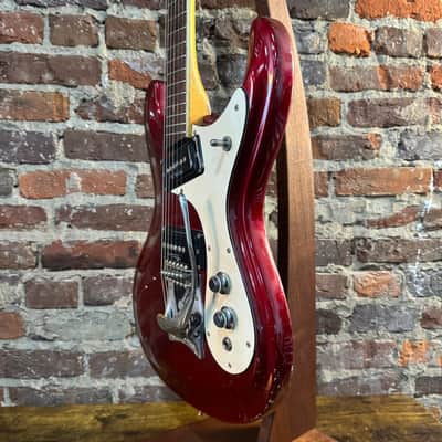 Mosrite The Ventures Model Electric Guitar *RARE* (1964 - Candy Apple Red) image 8