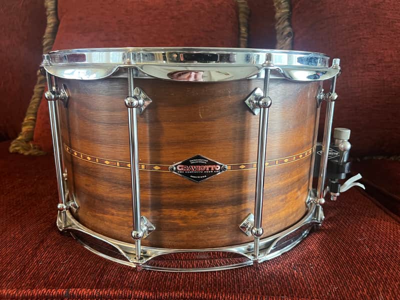 Craviotto Custom Shop 14" x 8" Walnut Snare Drum 2007 image 1