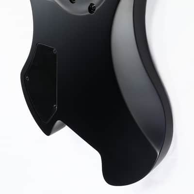 Agile 7 String MultiScale FanFret Chiral Parallax 72527 RN Flat Black Headless Electric Guitar image 10
